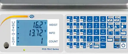 Tabelskala PCE-TB 30c