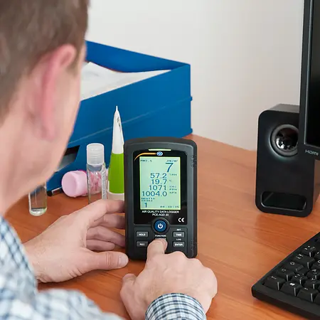 CO2 måling af enhed PCE-AQD 20-applikation