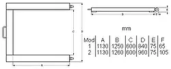 Dimensioner af rustfrit stål container skala PCE-SD 3000U SST