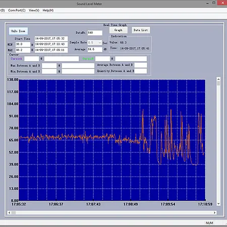 Lydniveau Meter PCE-322A-software