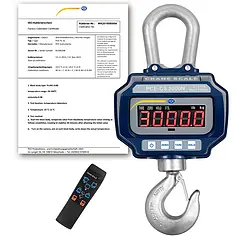 Digital Vægt PCE-CS 3000N-ICA inklusive ISO-kalibreringscertifikat