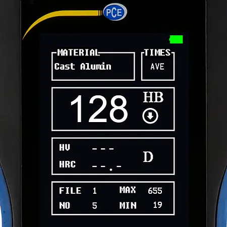 Durometer PCE-2900 Display