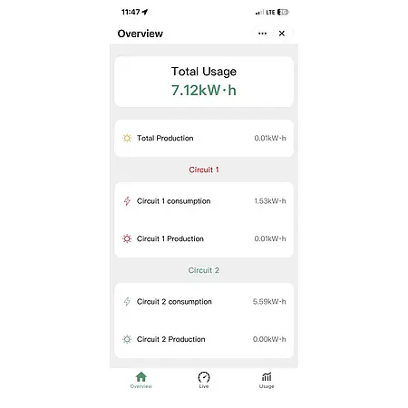 Effektmåler APP