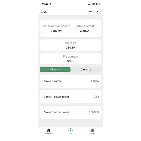 Effektmåler APP