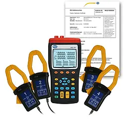 Tre-fases-amperemeter PCE-360-ICA inklusive ISO-kalibreringscertifikat