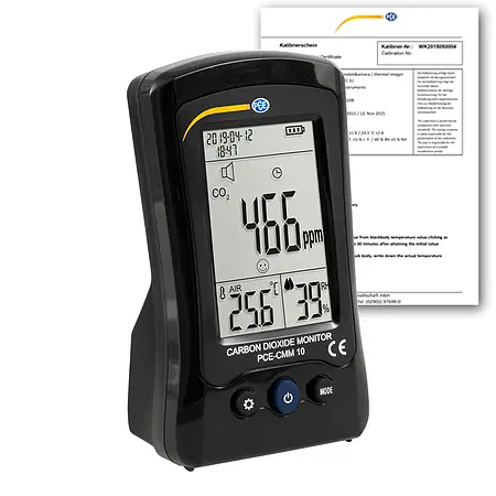 Gasadvarselsenhed PCE-CMM 10-ICA inklusive ISO-kalibreringscertifikat