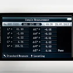 Hvid grad måling af enhed PCE-CSM 7 display
