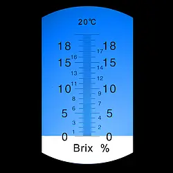 Håndfraktometer PCE -018 Vin / juice - skala.