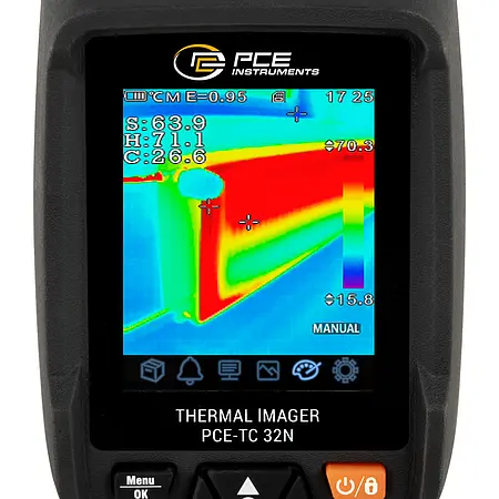 IR termometer PCE-TC 32N Display 7