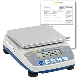 Kompakt skala PCE-BSH 6000-ICA inklusive ISO-kalibreringscertifikat