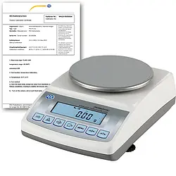 Kompakt skala PCE-BT 2000-ICA inklusive ISO-kalibreringscertifikat