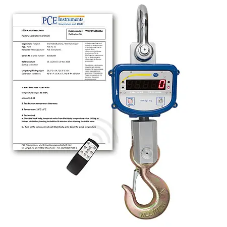 Kranwhaage PCE-CS 10000N-ICA inklusive ISO-kalibreringscertifikat