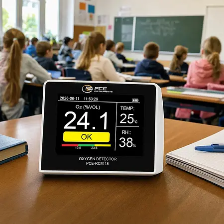 Luftkvalitetsmåler Anvendelsesbillede