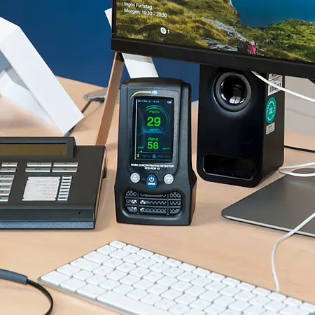 Luftfugtighedsmåler rel. PCE-RCM 12-applikation