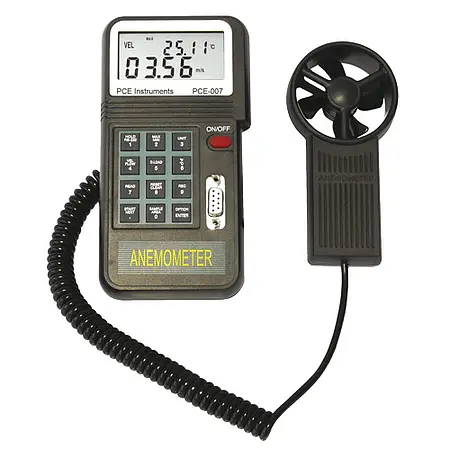 Luftmålingsteknik Wing Wheel Anemometer PCE-007