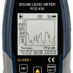 Lydniveau Meter PCE-430 Display 2