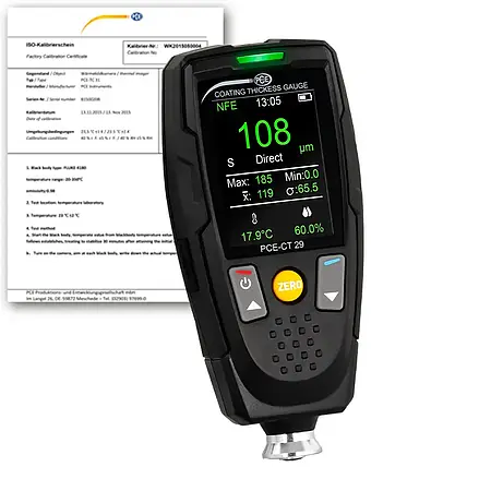 Materialetestenhed PCE-CT 29-ICA inkl. ISO kalibreringscertifikat