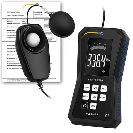 Miljømålingsenhed PCE-LMD 5-ICA inklusive ISO-kalibreringscertifikat