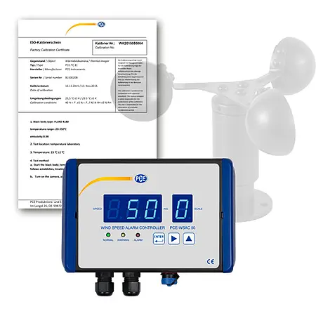 Miljømålingsteknologi Anemometer PCE-WSAC 50-111