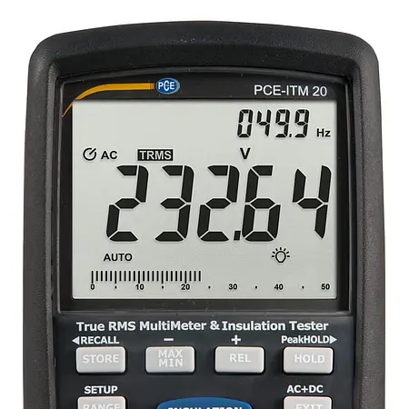 Multimeter, digital Skærm