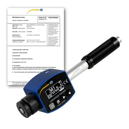 NDT-testenhed PCE-2550-ICA inklusive ISO-kalibreringscertifikat