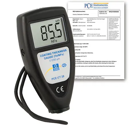 NDT-testenhed PCE-CT 28-ICA inklusive ISO-kalibreringscertifikat