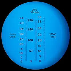 Optisk målingsteknologi Refraktometer PCE-OE Winzer skala