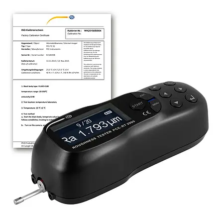 Raukheitmeter PCE-RT 2000BT-ICA inklusive ISO-kalibreringscertifikat