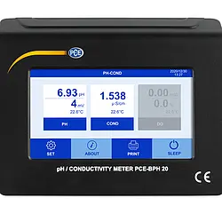 ph meter touch display