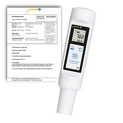 PH-meter PCE-PH 26F-ICA inklusive ISO-kalibreringscertifikat