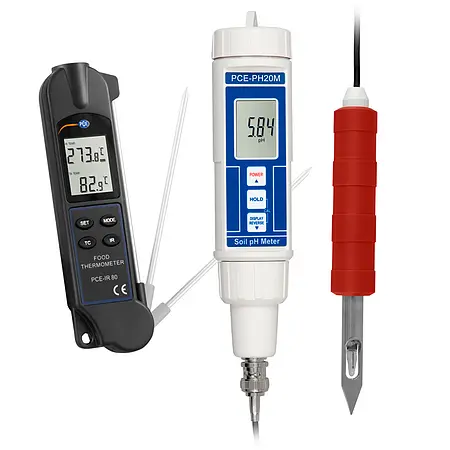 PH Meter PCE-PH20M-IR 80 Kit til fødevareindustrien