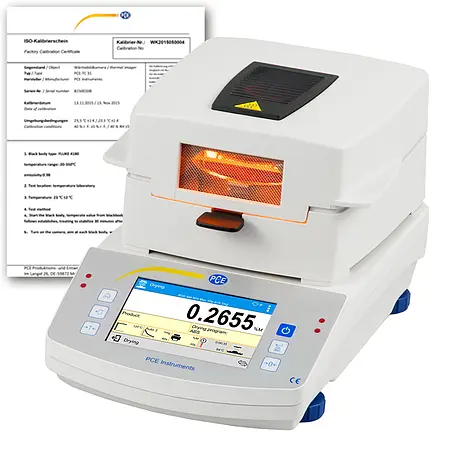 Precision Laboratory Scale PCE-MA 50X-ICA inklusive ISO-kalibreringscertifikat