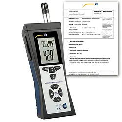 Psykrometer PCE-320-ICA inklusive ISO-kalibreringscertifikat