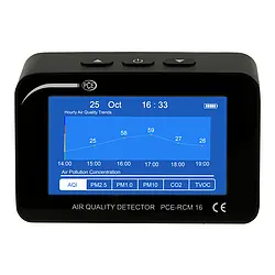 Luftkvalitetsmålingsenhed PCE-RCM 16 Display