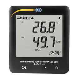 Temperaturmålingsteknologi Temperaturdatalogger PCE-HT 112 Display