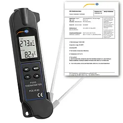 Termometer inklusive ISO -kalibreringscertifikat