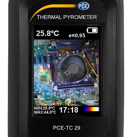 Varmebillede kamera PCE-TC 29 Display