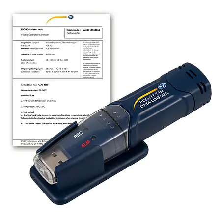 Transportdatalogger PCE-HT 71N-ICI inklusive ISO-kalibreringscertifikat