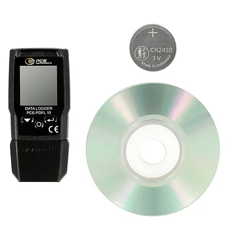 Transportdatalogger PCE-PDFL 10 leveringsindhold