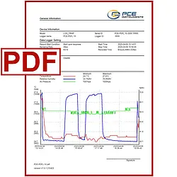 Trykmåler PCE-PDFL 10 PDF