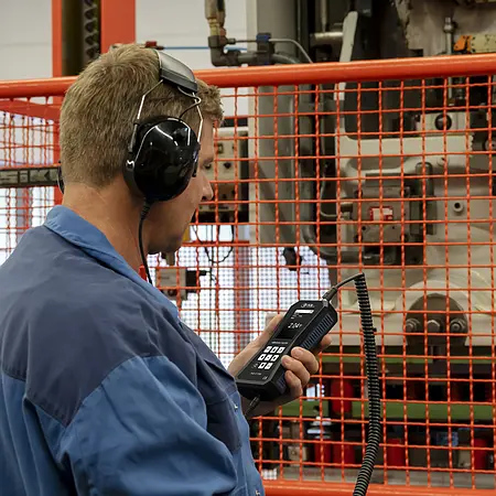 Vibrationsmåleapparat Anvendelsesbillede