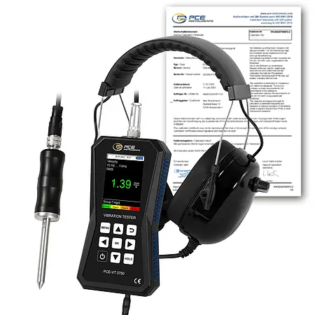 Vibrationsmåleapparat PCE-VT 3750S-ICA