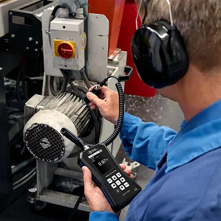 Vibrationsmåleapparat Anvendelsesbillede