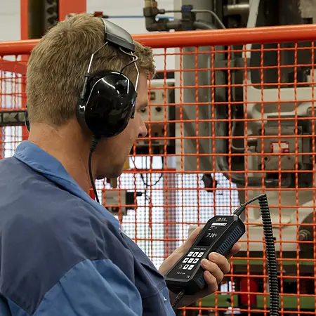 Vibrationsmåleapparat Anvendelsesbillede