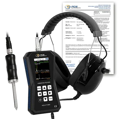 Vibrationsmåleapparat PCE-VT 3950S-ICA