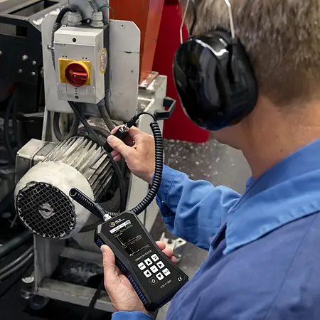 Vibrationsmåleapparat Anvendelsesbillede