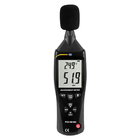 Anemometer PCE-EM 883 Front View