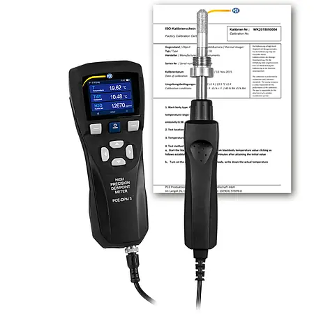 Hitzestressmessener PCE-DPM 3-ICA inklusive ISO-kalibreringscertifikat