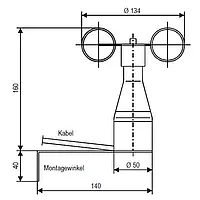 Lille vindmølle kwg1 dimensioner