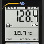 Forskellige tryk manometer PCE-PDA 100L display
